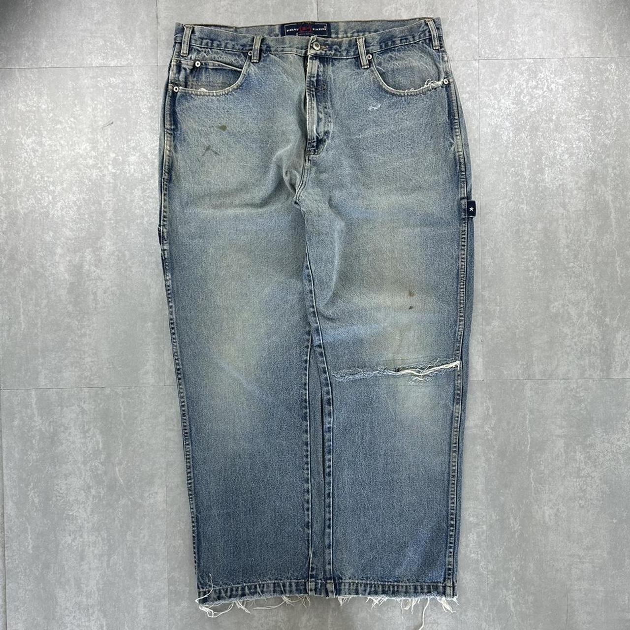 Phat Farm grunge jeans 2000s spellout carpenter jeans