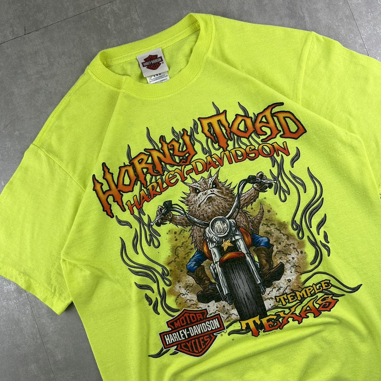 Harley Davidson 2000s biker spellout T shirt