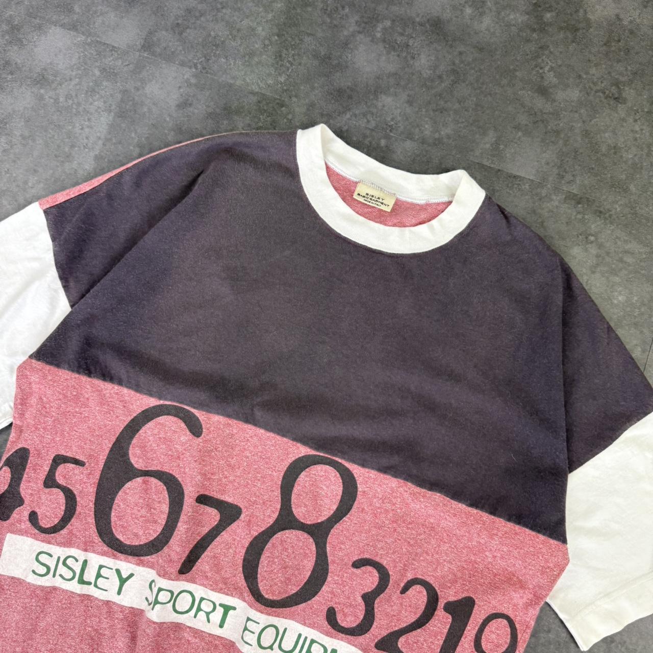 Sisley sports equipment 2000s Surfwear and Snow Print graphic logo streetwear T shirt