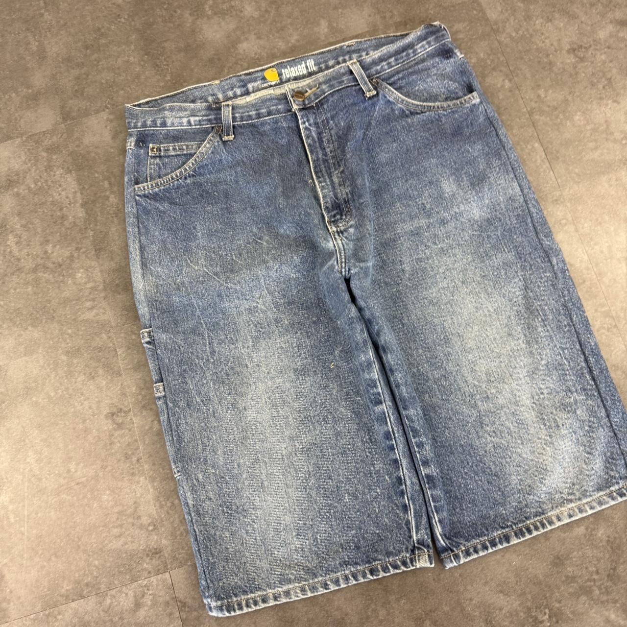 Carhartt 2000s dungaree workwear comfort fit cargo shorts