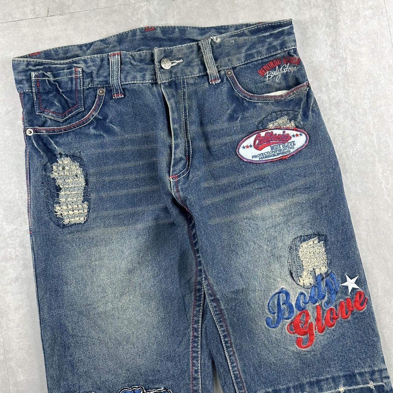 Japanese style 2000s spellout carpenter fit skate cargo jorts