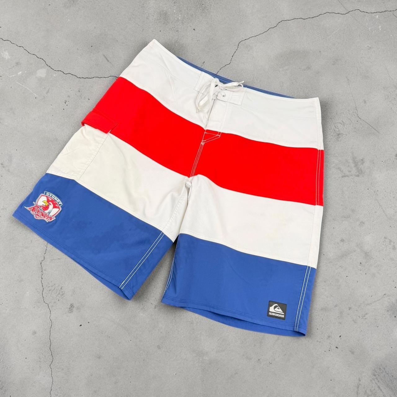 Quiksilver Ausrtria rugby surfer vintage Y2K Surfwear beach swim board shorts