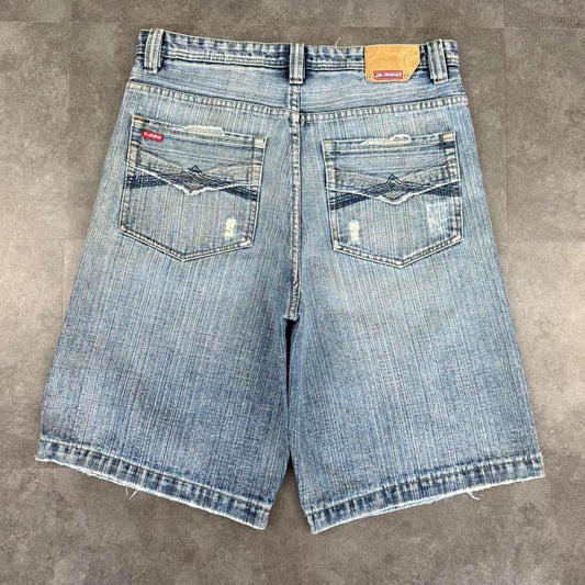 R BBQ Grunge 2000s Vintage Japanese style Baggy HipHop Y2k Jorts
