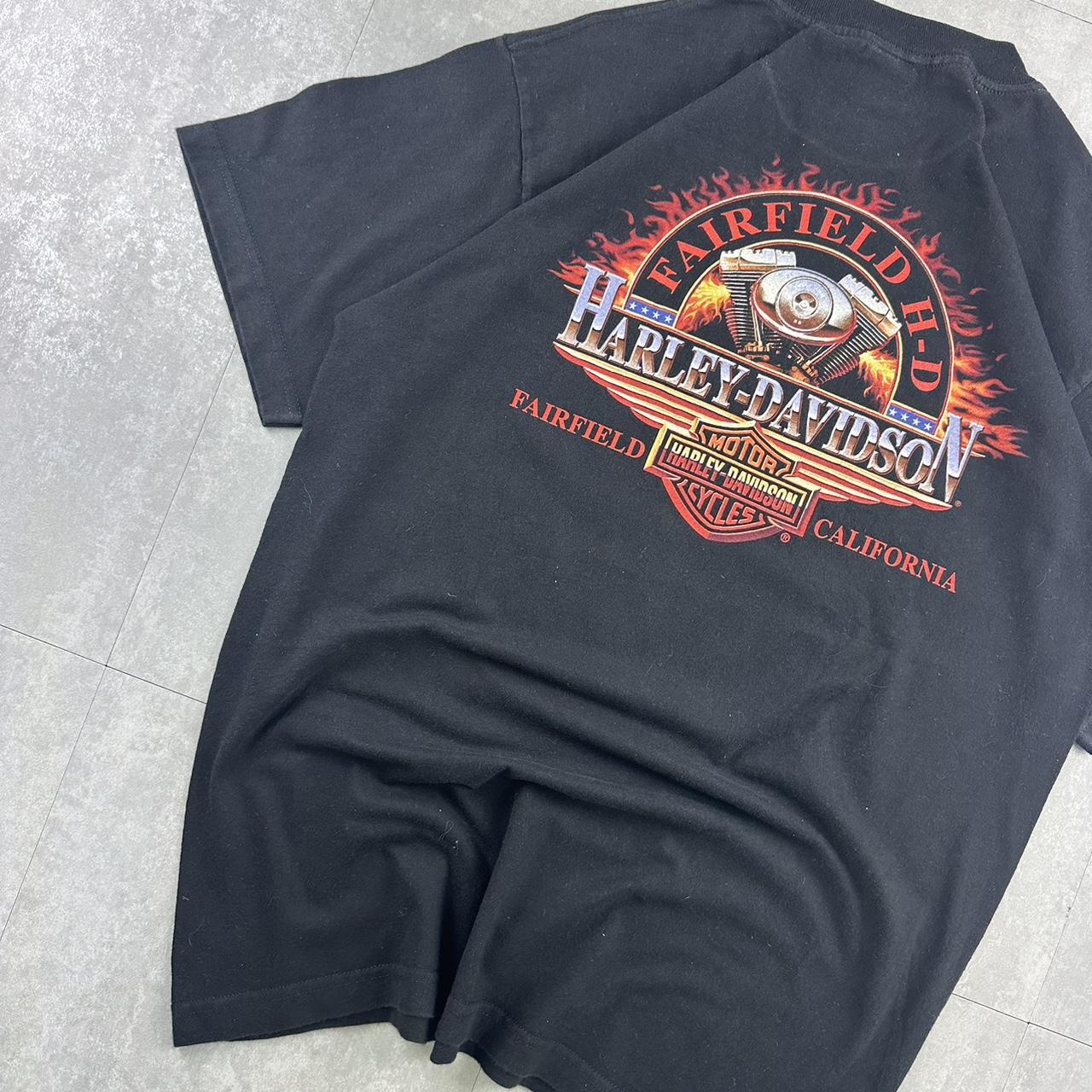 Harley Davidson New York 2000s biker spellout T shirt