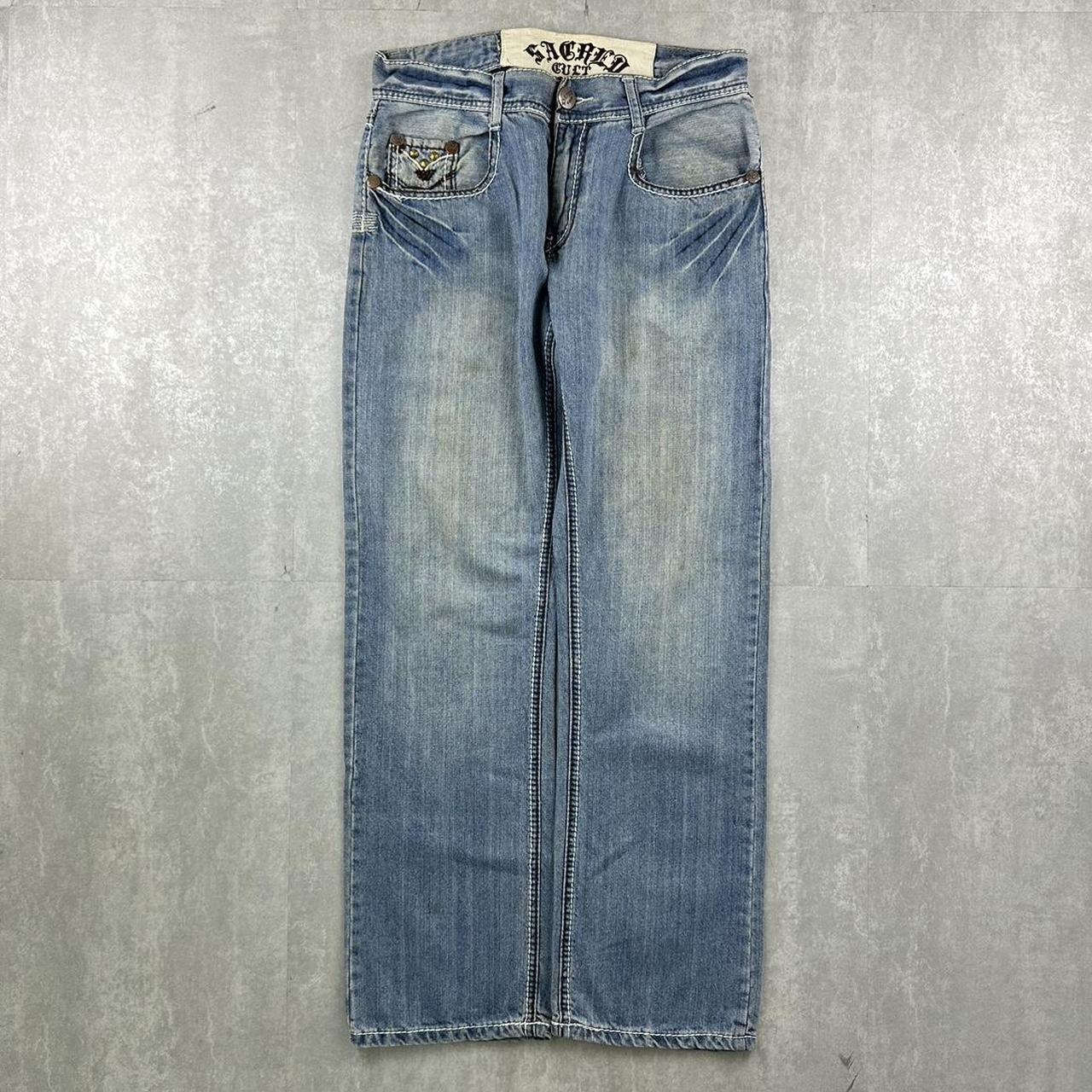 Sacred cult 2000s baggy spellout skate jeans