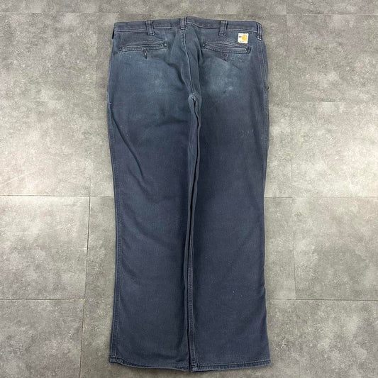 Carhartt 2000s dungaree workwear comfort fit denim cargo trousers