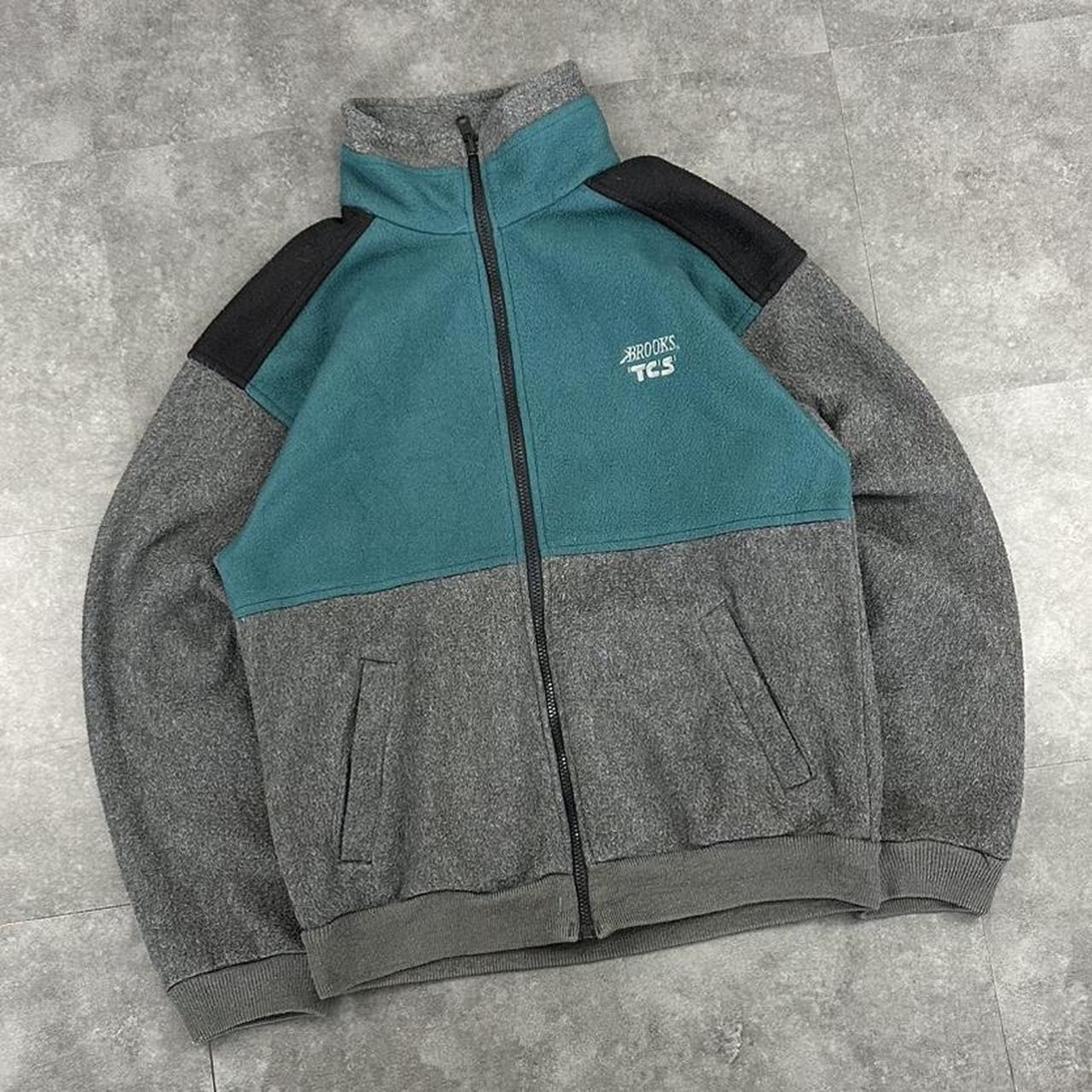 Brooks 2000’s 90s vintage big embroidered logo fluffy Sweatshirt
