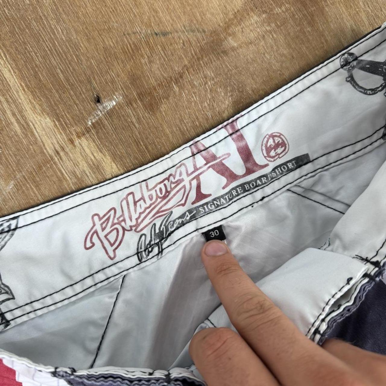 Billabong Andy irons samurai rising sun Y2K swim board shorts