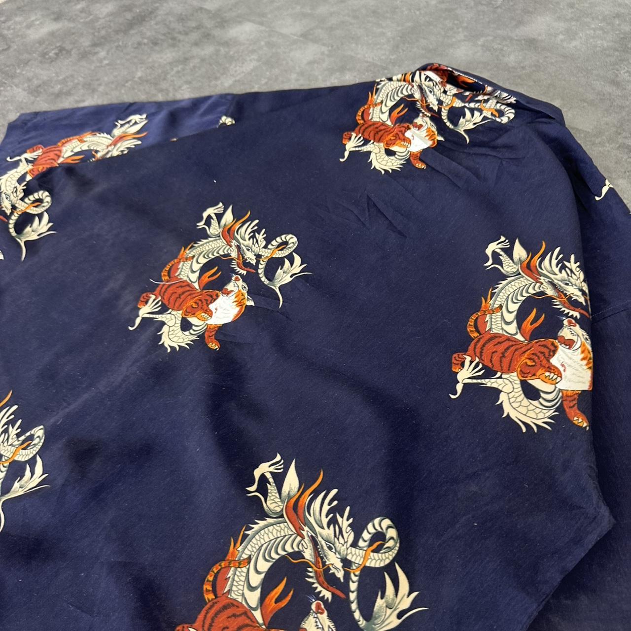 No Contest 2000s vintage 90s Y2K lightweight Summer racing button down bowling Shirt