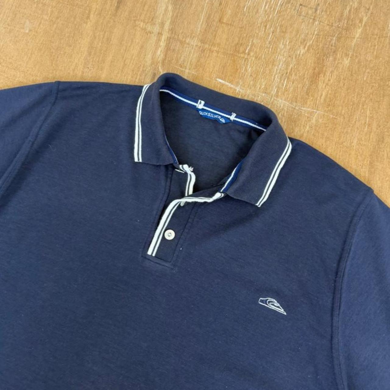 Quiksilver Surfwear navy blue Y2K Polo Shirt