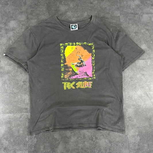T&C Surf Designs 2000s Logo Print Ying Yang Surf graphic logo T shirt