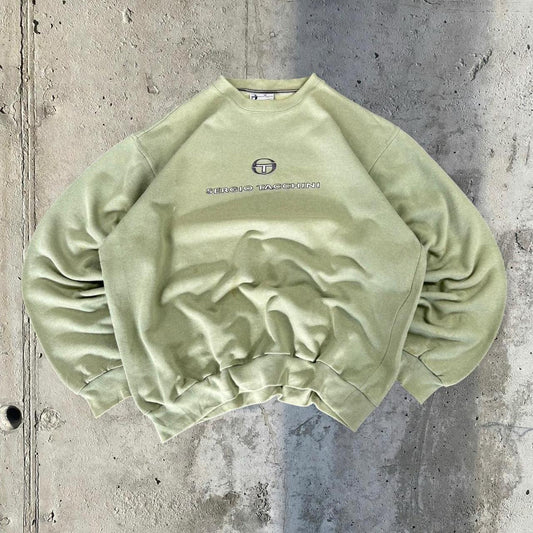 Sergio Tacchini 2000s vintage sportwear big Logo classic embroidered sweatshirt