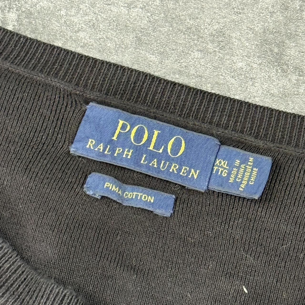 Polo Ralph Lauren 90s cotton knit black jumper