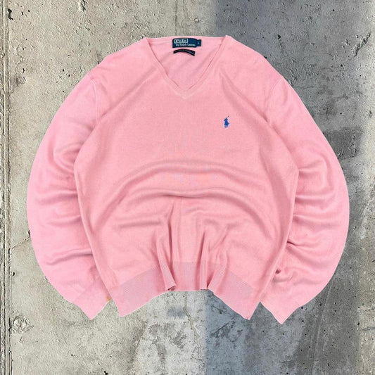 Polo Ralph Lauren 90s v neck knit jumper