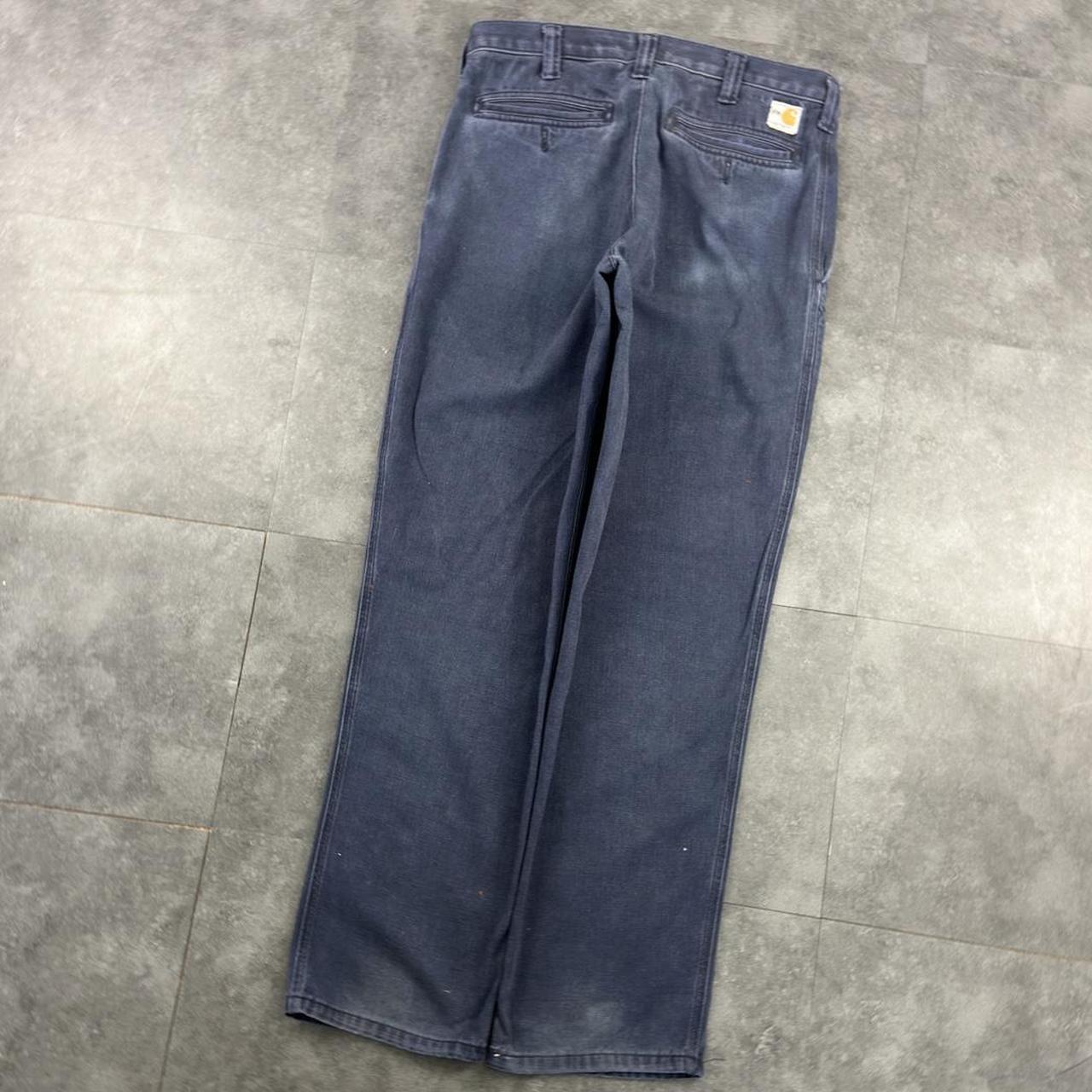 Carhartt 2000s dungaree workwear comfort fit denim cargo trousers