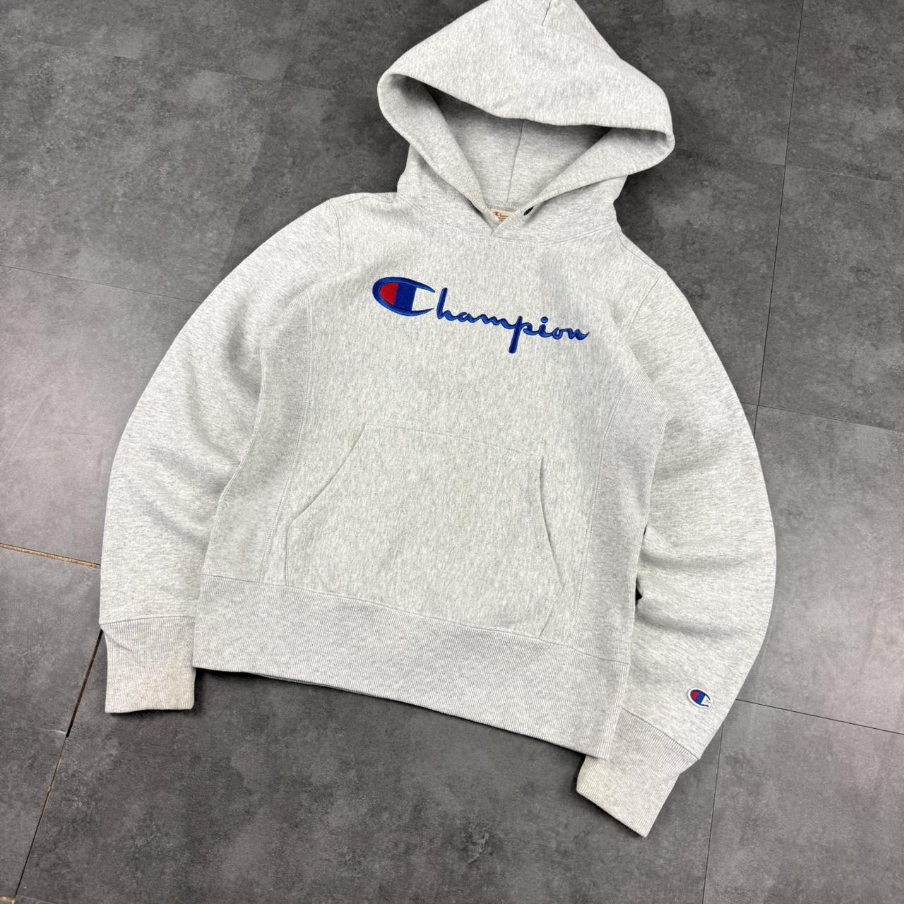 Vintage Champion USA sportwear big Logo classic embroidered hoodie