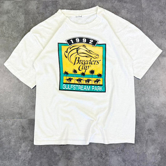 1992 Breeders Cup Gulf Stream park print 90s Single Stitch Graphic print T-Shirt