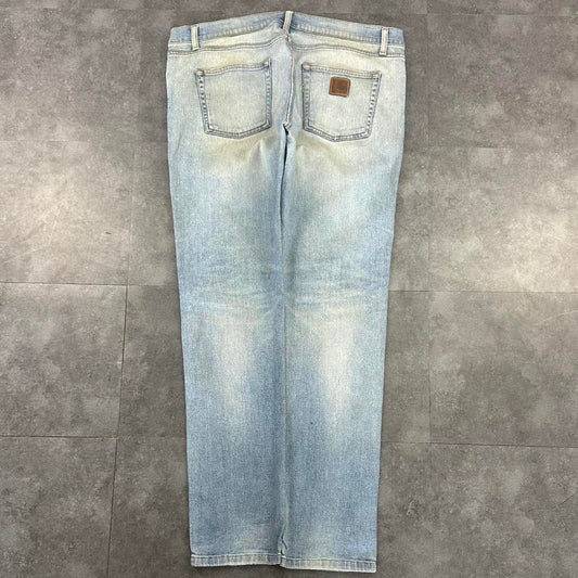 Carhartt 2000s dungaree workwear comfort fit denim cargo trousers