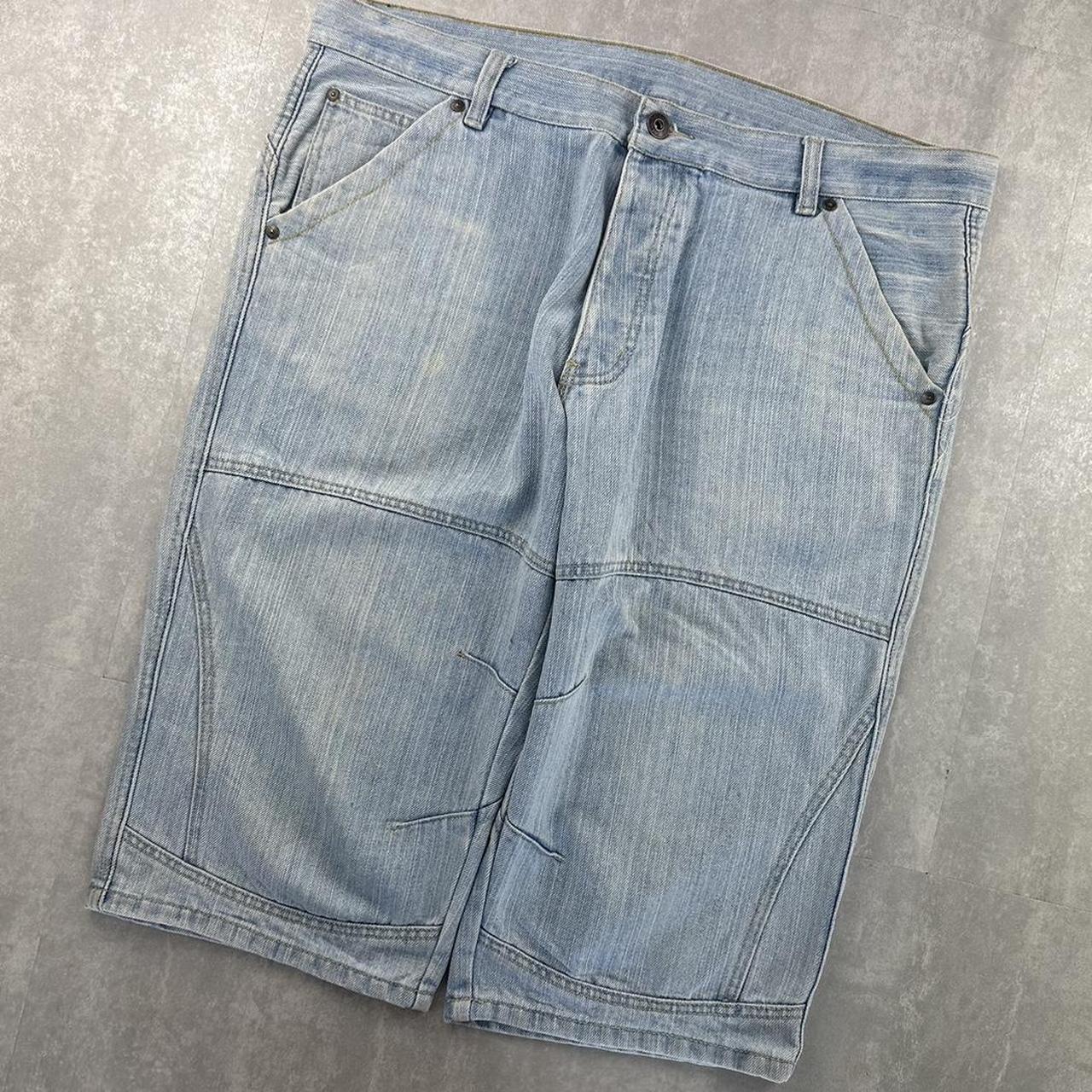 Infinity 2000s spellout carpenter style jorts