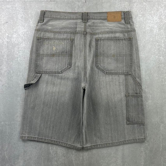 US Polo Assn 2000s spellout carpenter style jorts