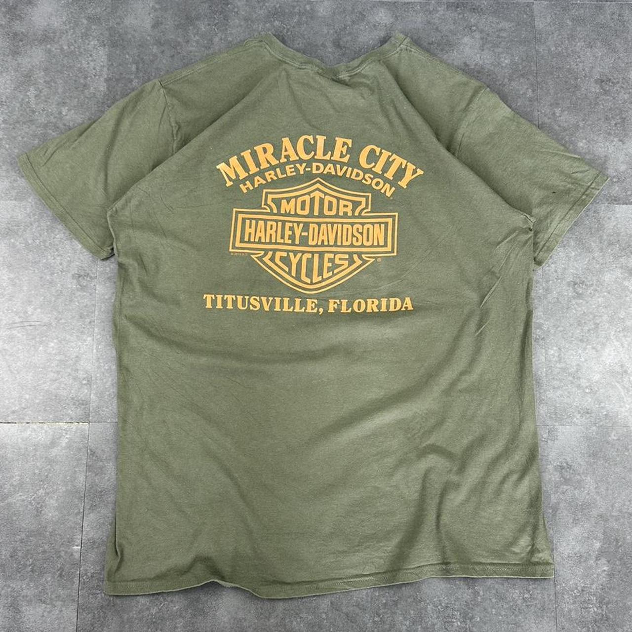 Harley Davidson 2000s biker motorcycle logo Spellout graphic T shirt