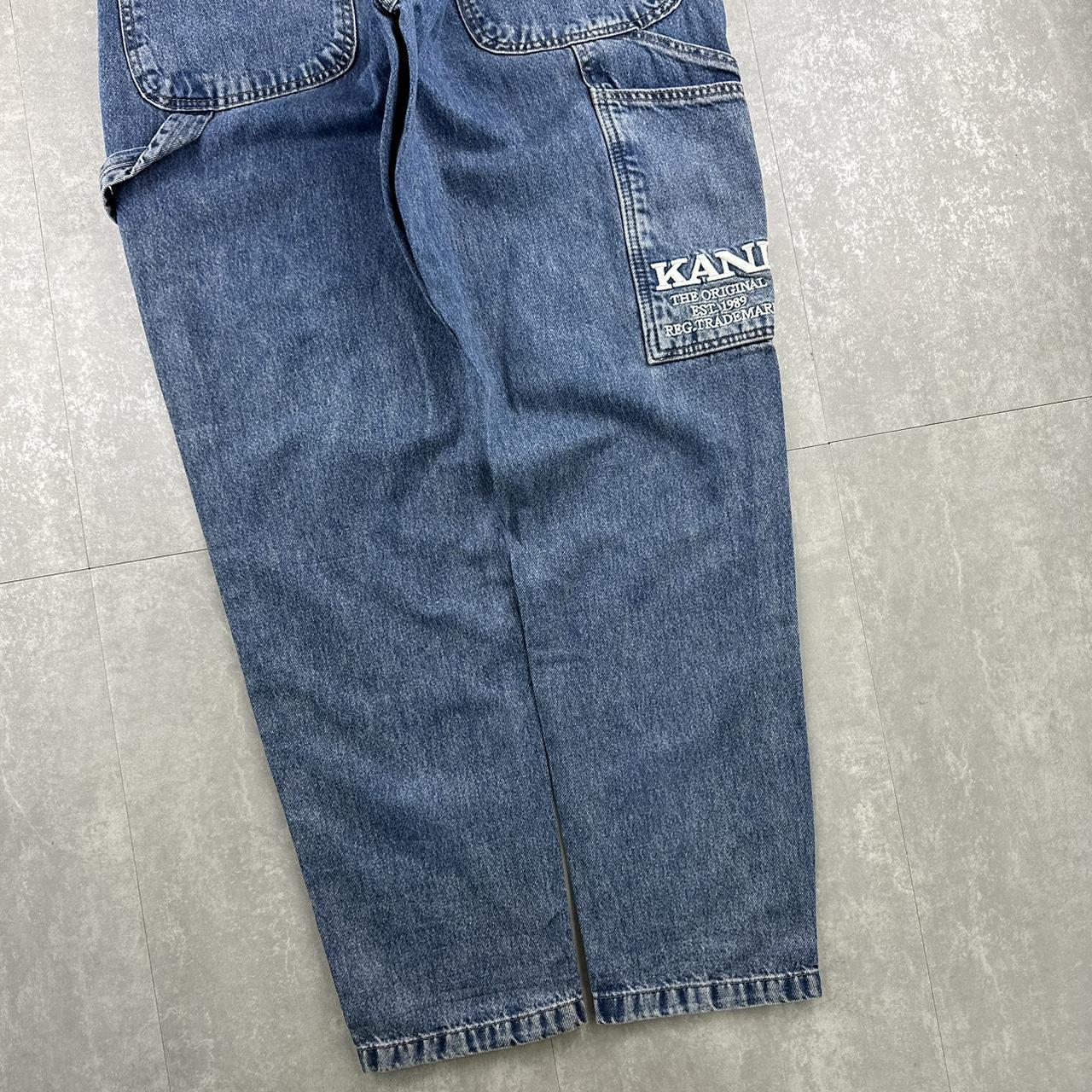 Karl Kani hiphop jeans 2000s embroidered carpenter jeans