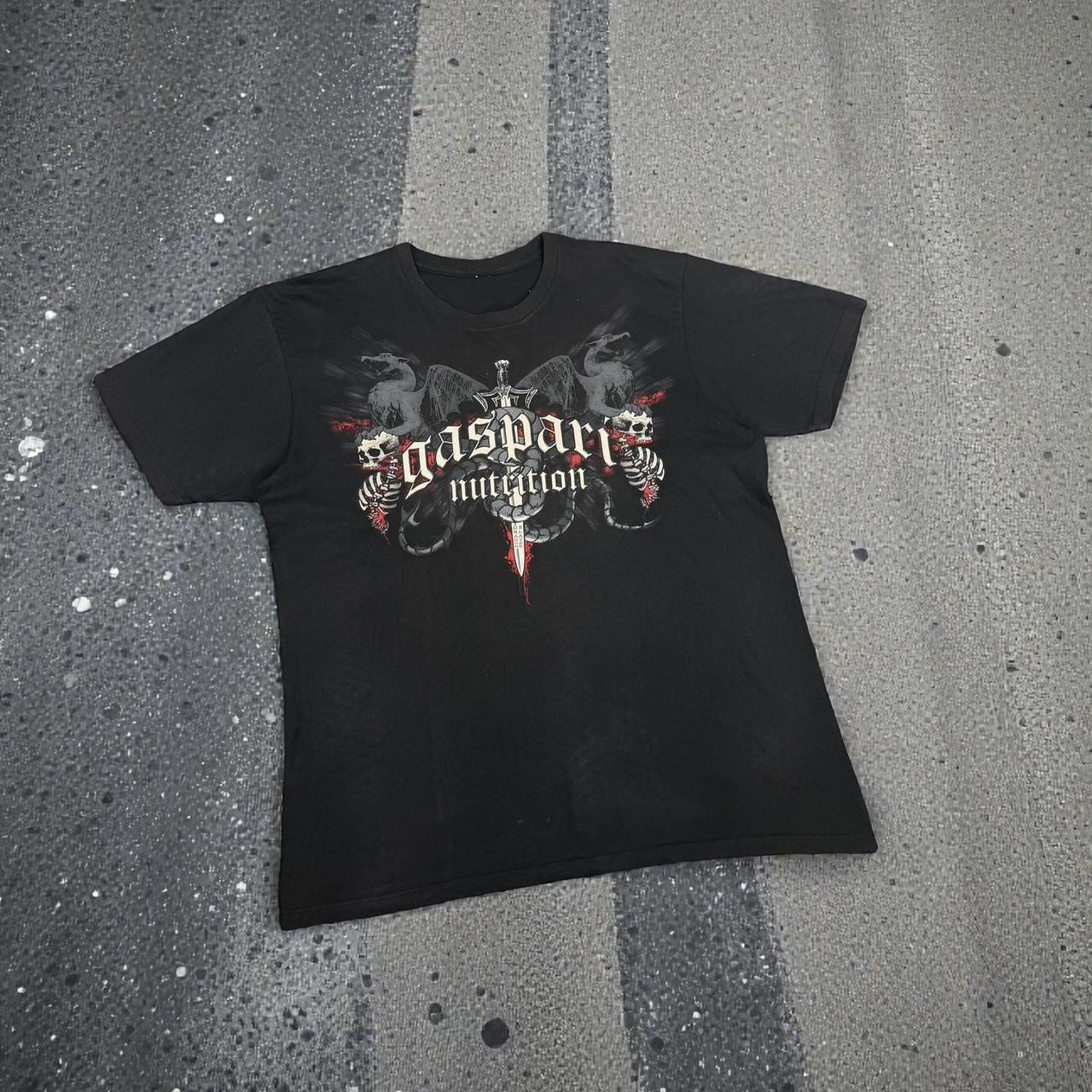 Skeleton skull Vintage Y2K hip hop grunge T Shirt