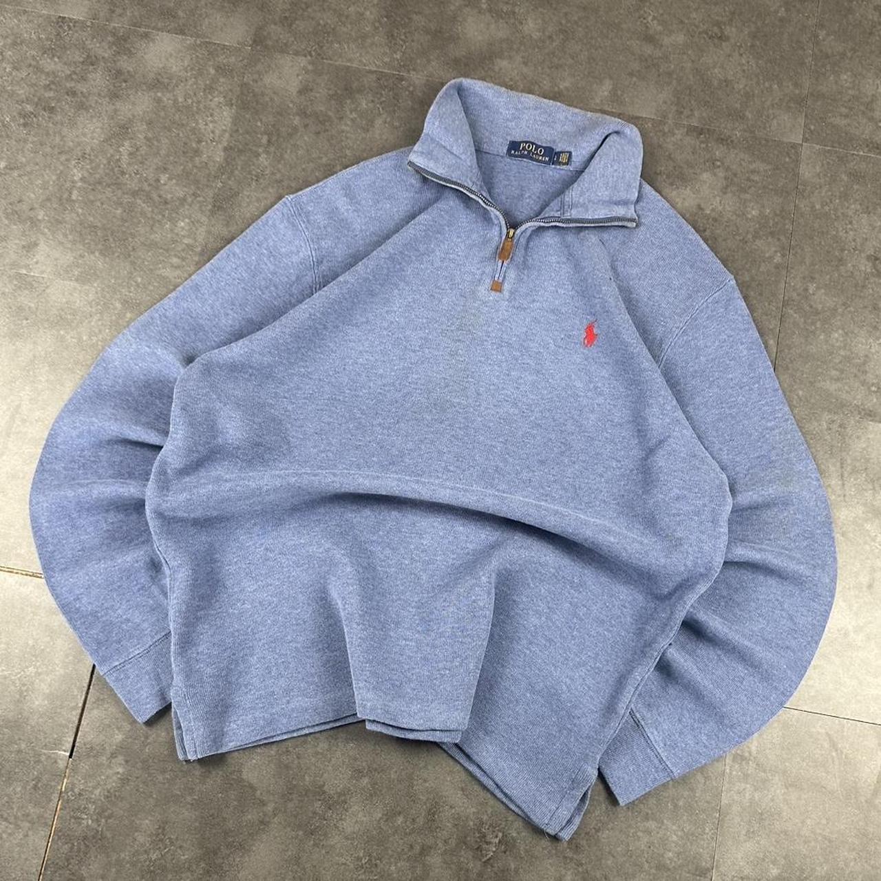 Polo Ralph Lauren 90s chunky knit pullover knit 1/4 zip jumper