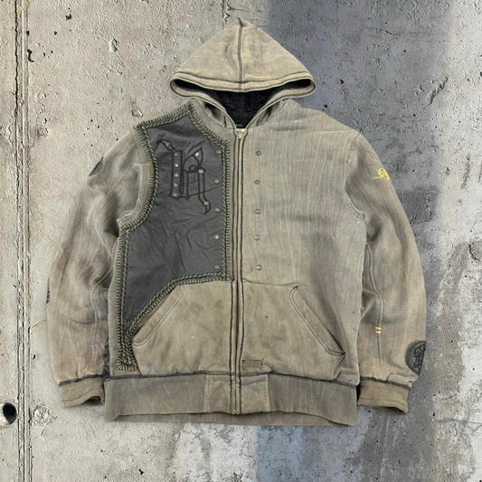 Rare Remetee Vintage Y2K 2000s grunge zip up lined sweatshirt jacket