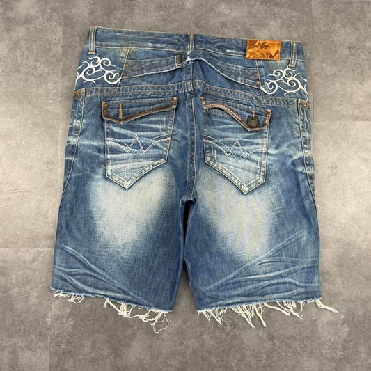Osaka Big train Grunge 2000s Vintage Japanese style Baggy HipHop Y2k Jorts