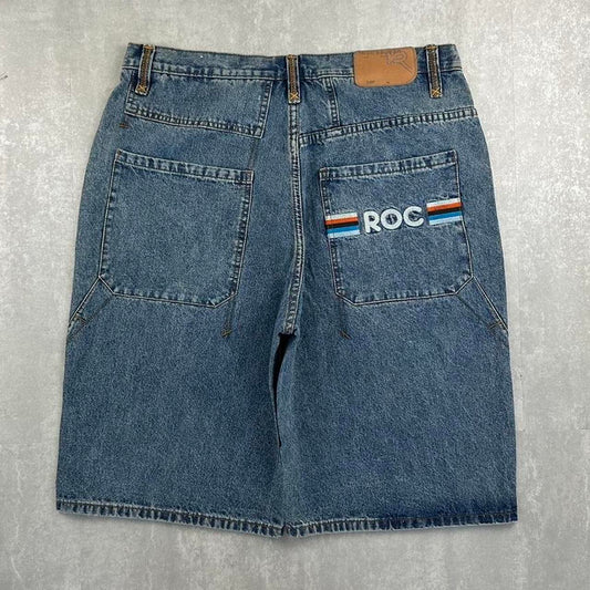 Rocawear 2000s spellout carpenter fit skate jorts