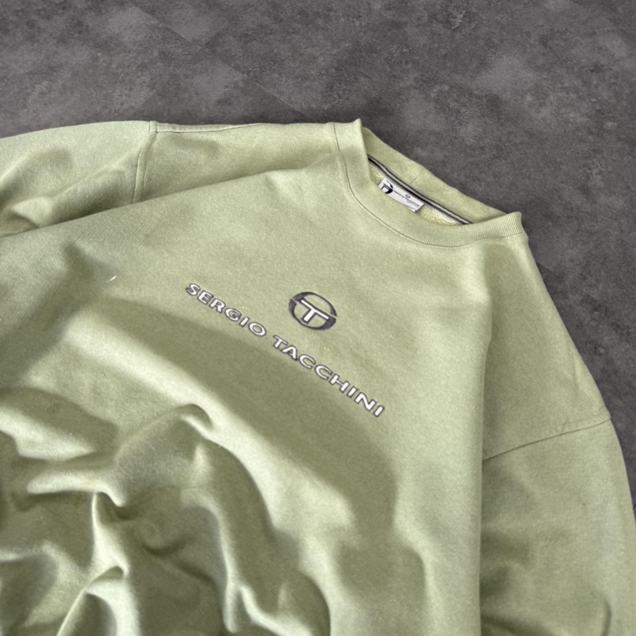 Sergio Tacchini 2000s vintage sportwear big Logo classic embroidered sweatshirt