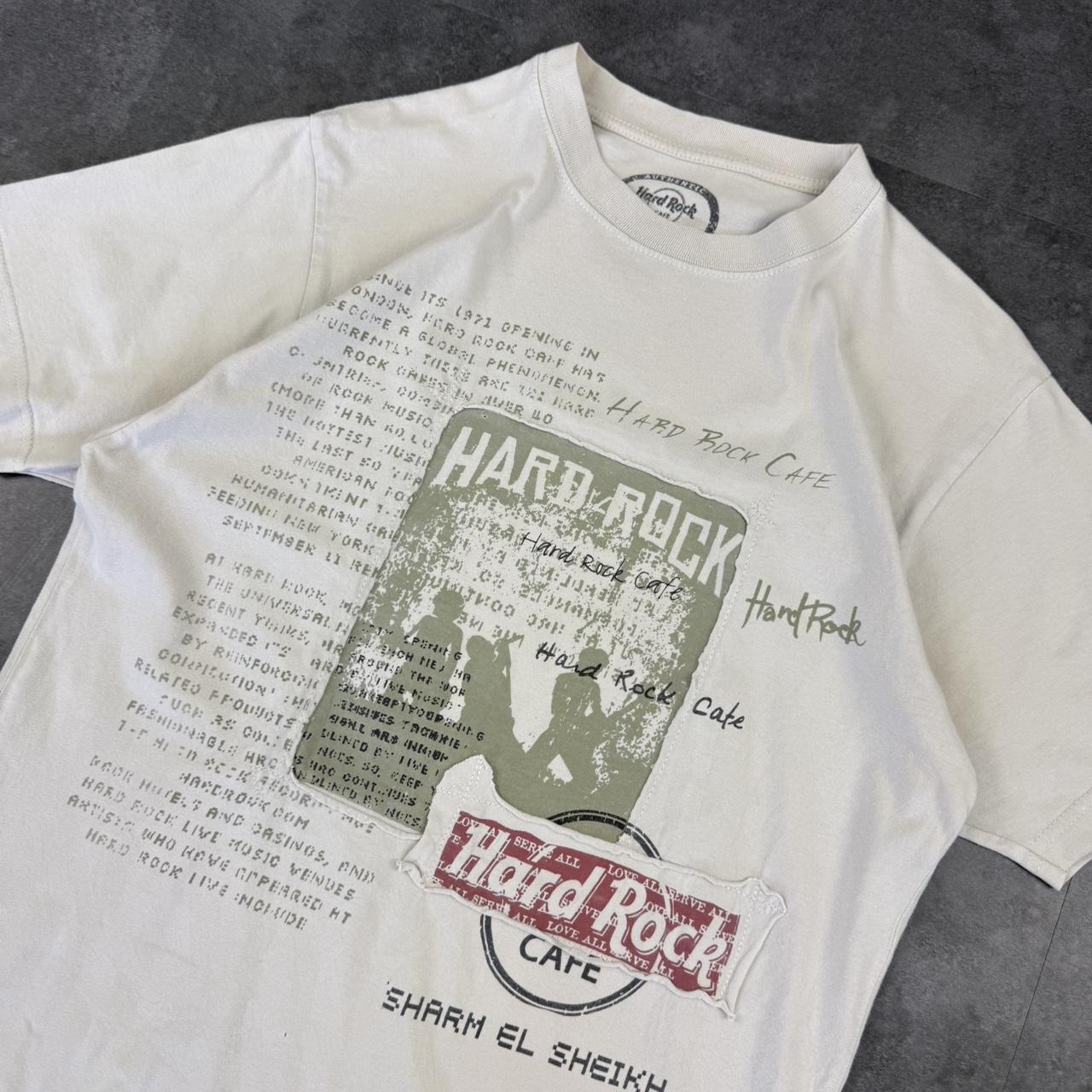 Hard Rock Cafe T 2000s Sharm El Sheikh Print Logo design graphic T shirt