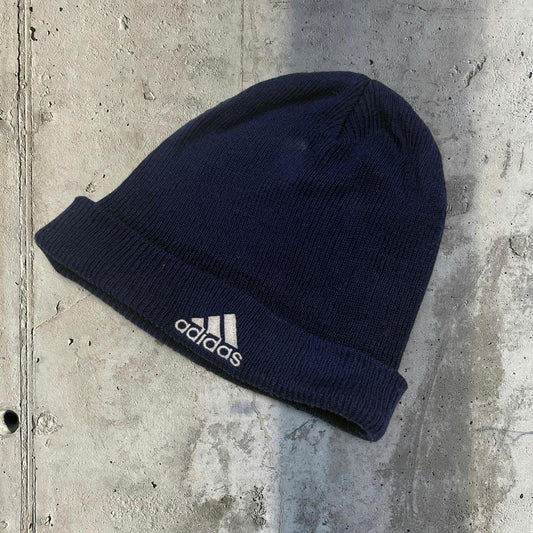 Adidas 2000s vintage football embroidered logo beanie hat