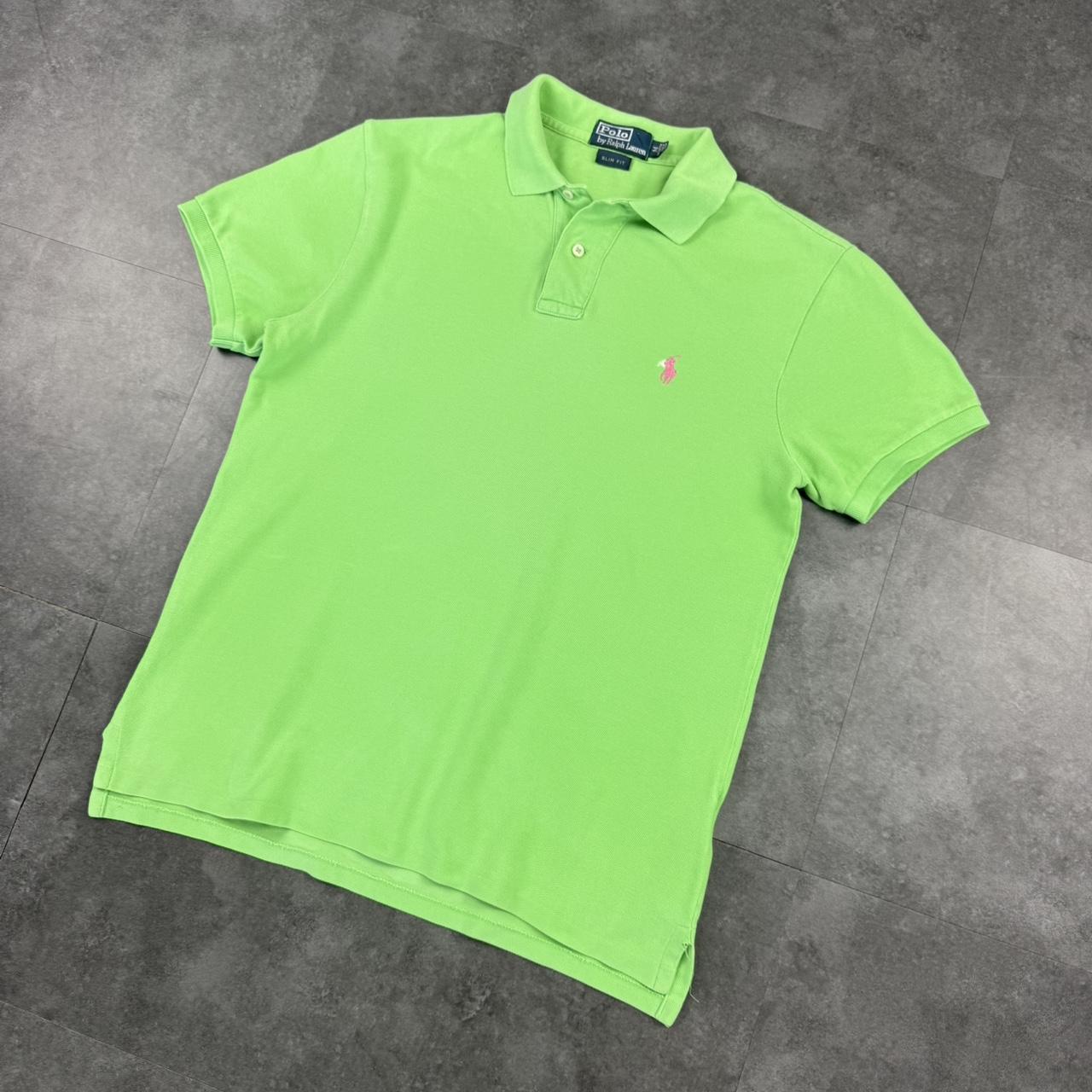 Polo Ralph Lauren 90s lime green polo shirt