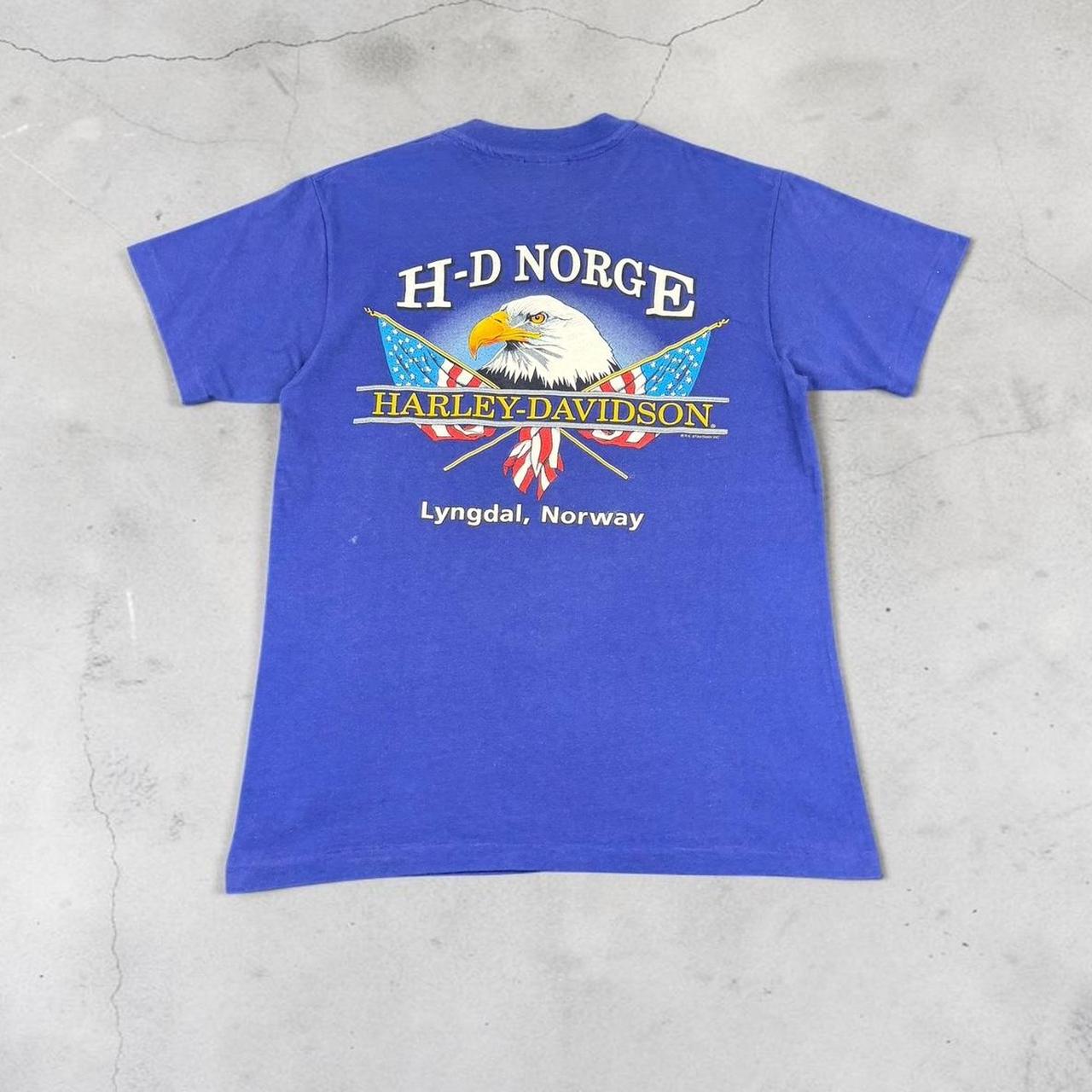 Harley Davidson biker Vintage Y2K Norway choppers eagle T-Shirt
