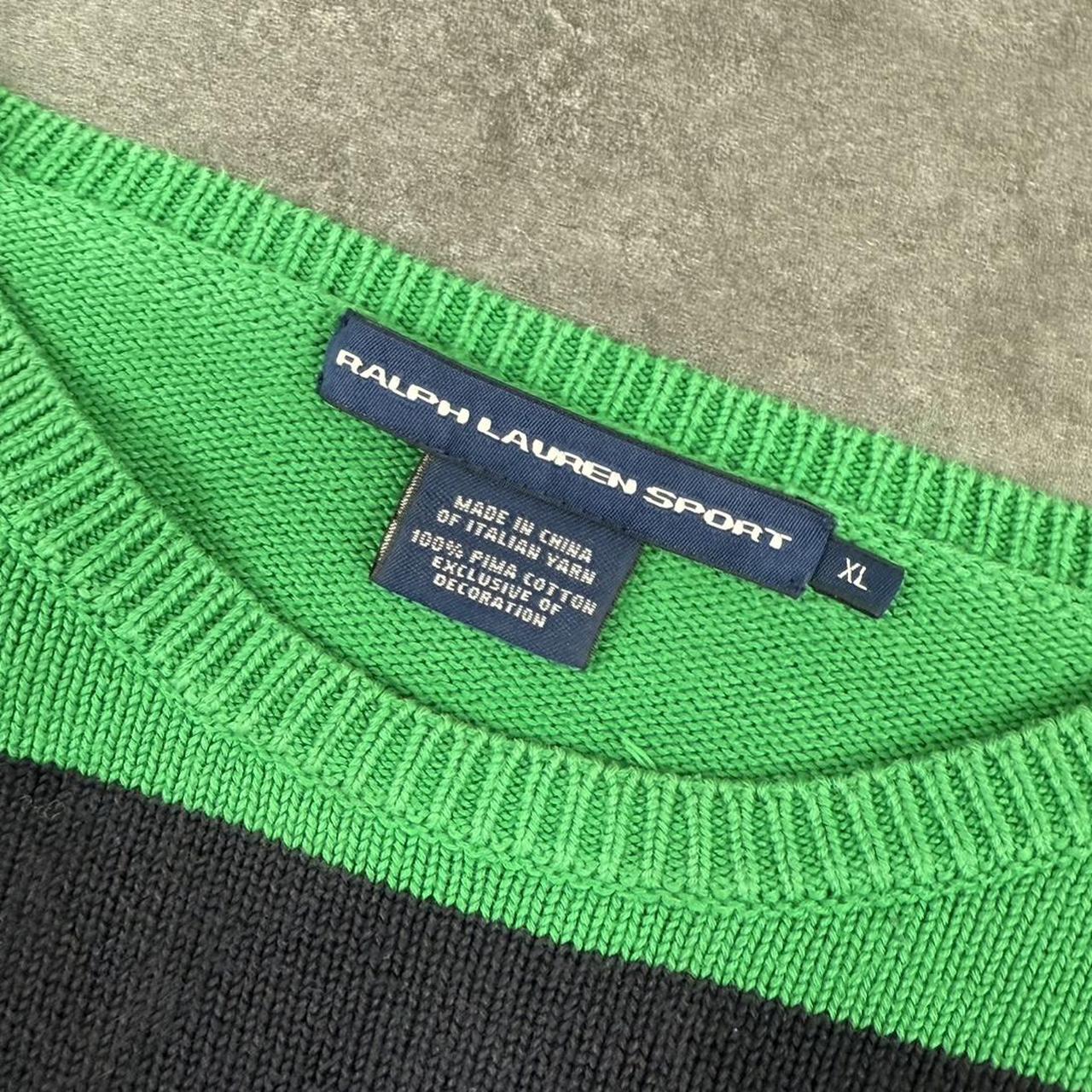 Polo Ralph Lauren sport 90s spellout chunky knit jumper