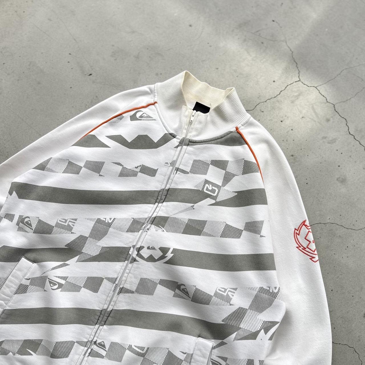 Quiksilver Y2K Surfwear big spellout snowboard zip sweatshirt