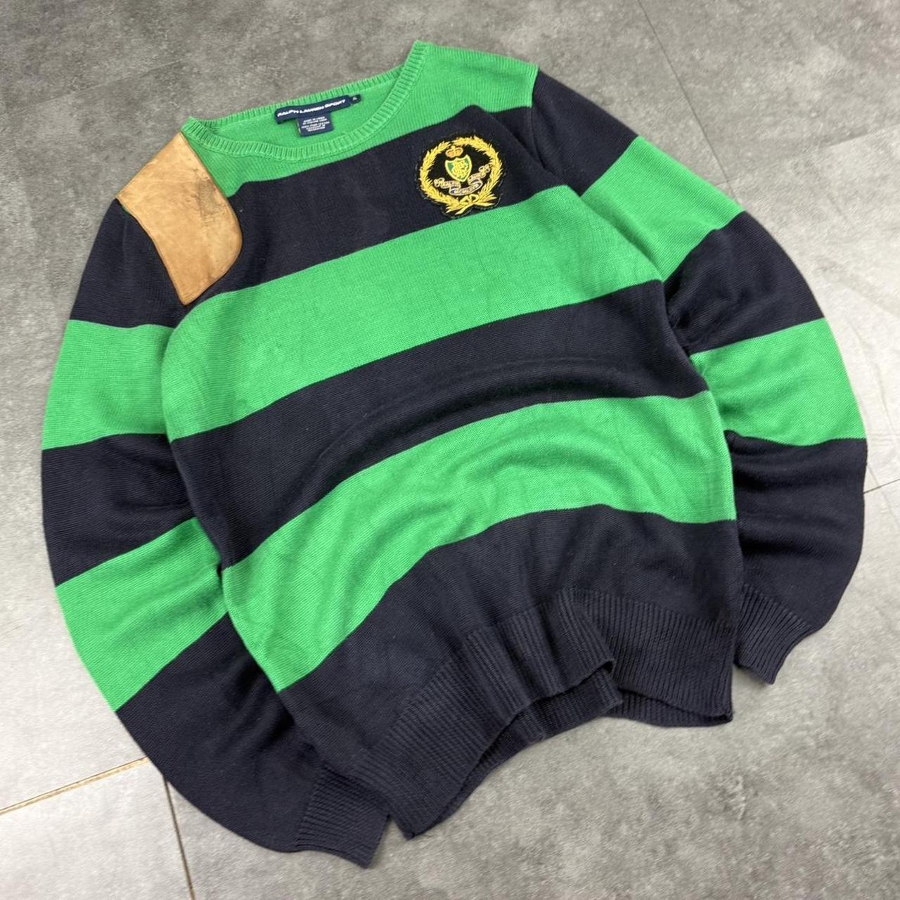 Polo Ralph Lauren sport 90s spellout chunky knit jumper