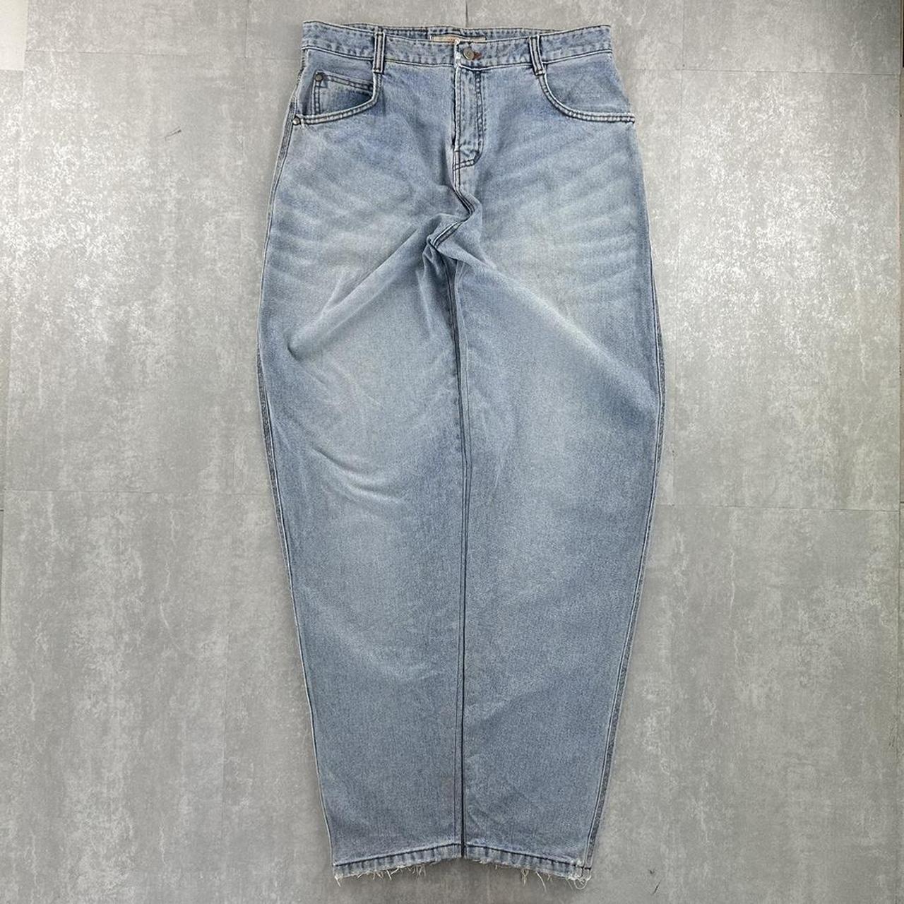 Japanese style denim 2000s spellout carpenter fit skate jeans