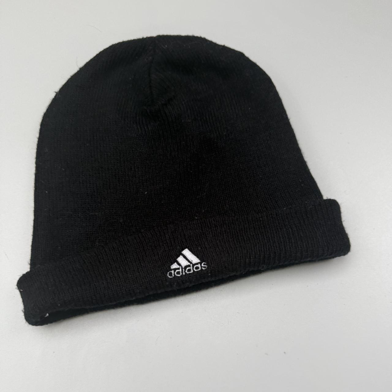 Adidas 2000s vintage football embroidered logo beanie hat