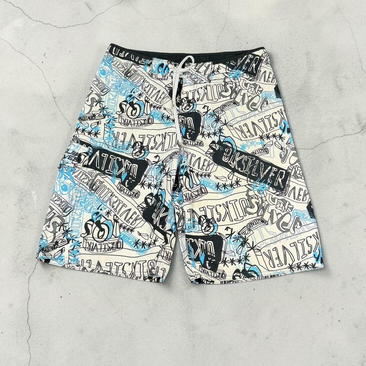 Quiksilver surfer vintage Y2K Surfwear beach swim board shorts