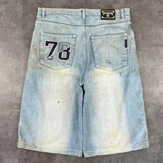 Rocawear 2000s Vintage Baggy HipHop Y2k embroidered cargo Jorts
