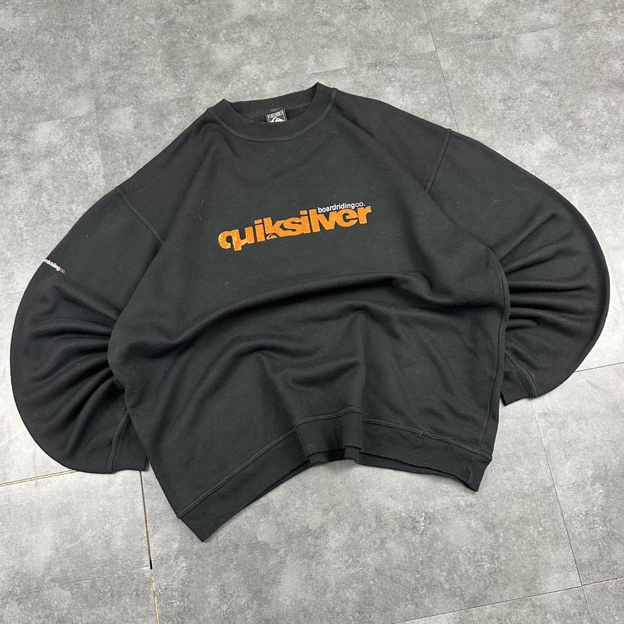 Quiksilver Vintage 2000s Surfwear company grunge y2k spellout sweatshirt