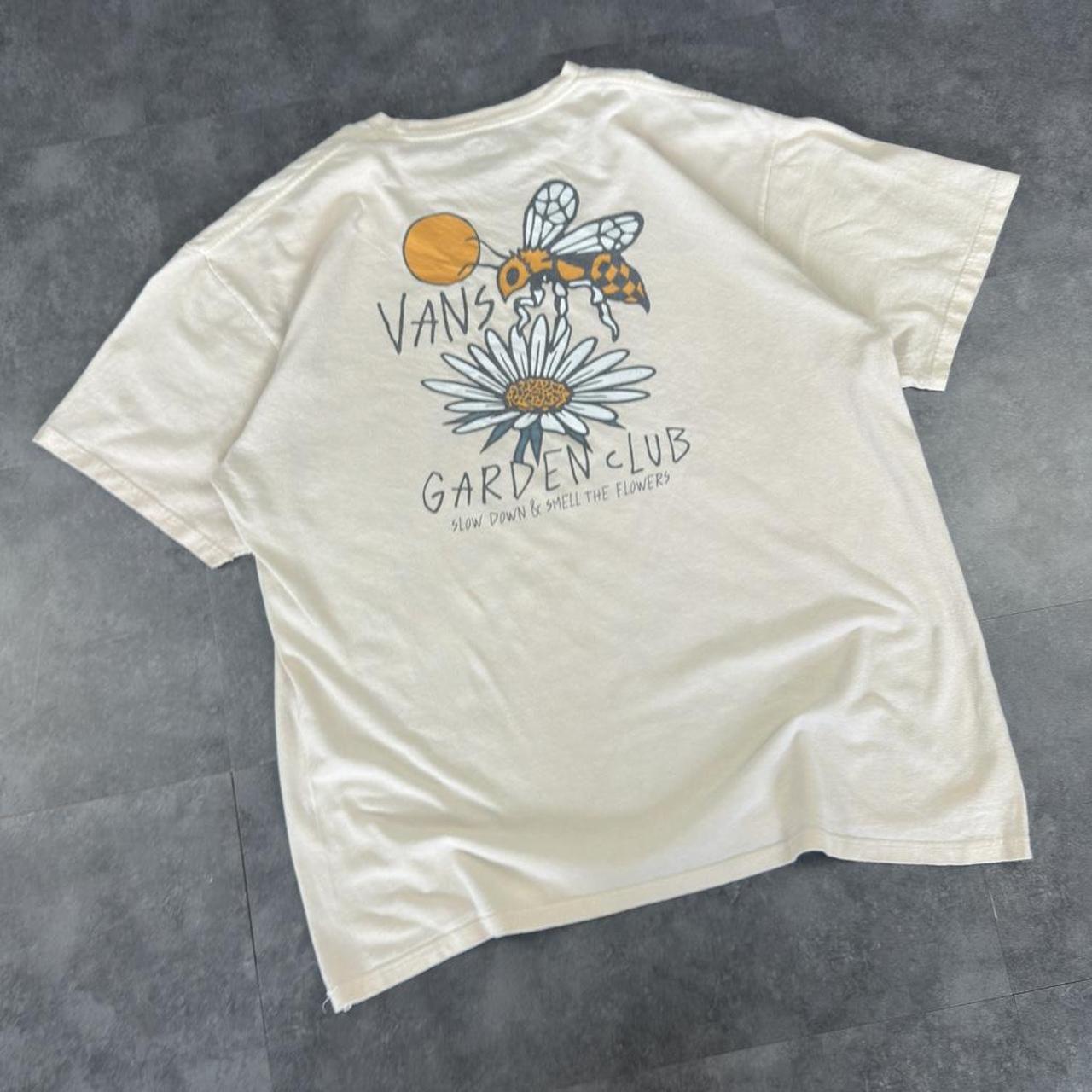 Vans T 2000s Y2K logo Garden club print design