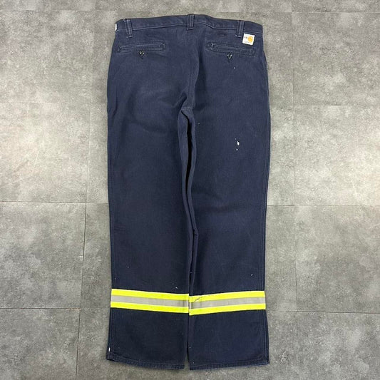 Carhartt 2000s dungaree workwear comfort fit denim cargo trousers