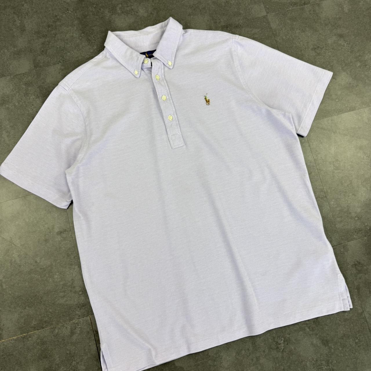 Polo Ralph Lauren 2000’s USA embroidered lilac polo shirt