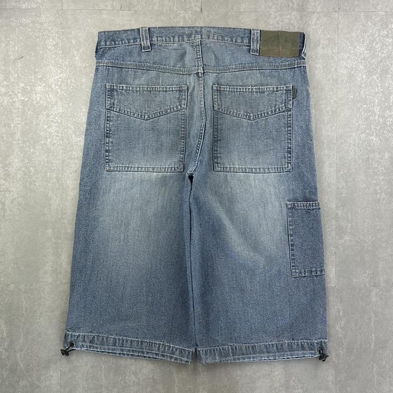 Japanese style 2000s spellout carpenter style jorts