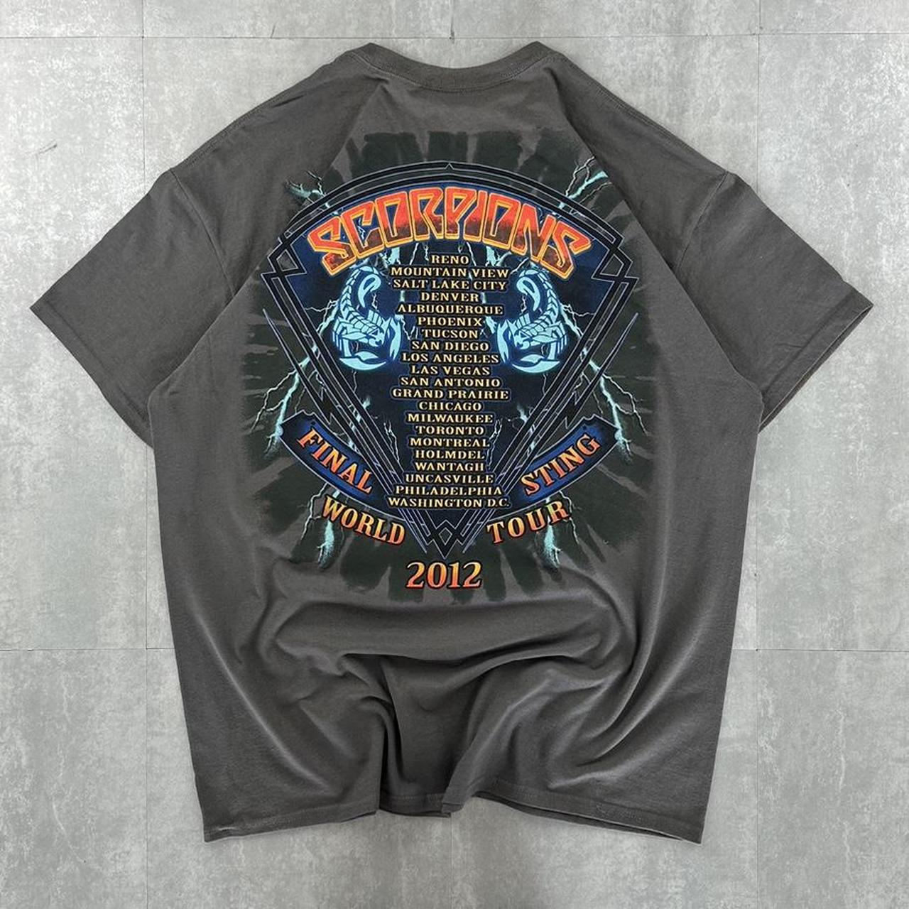 Scorpions 2012 world tour 2000s band T shirt