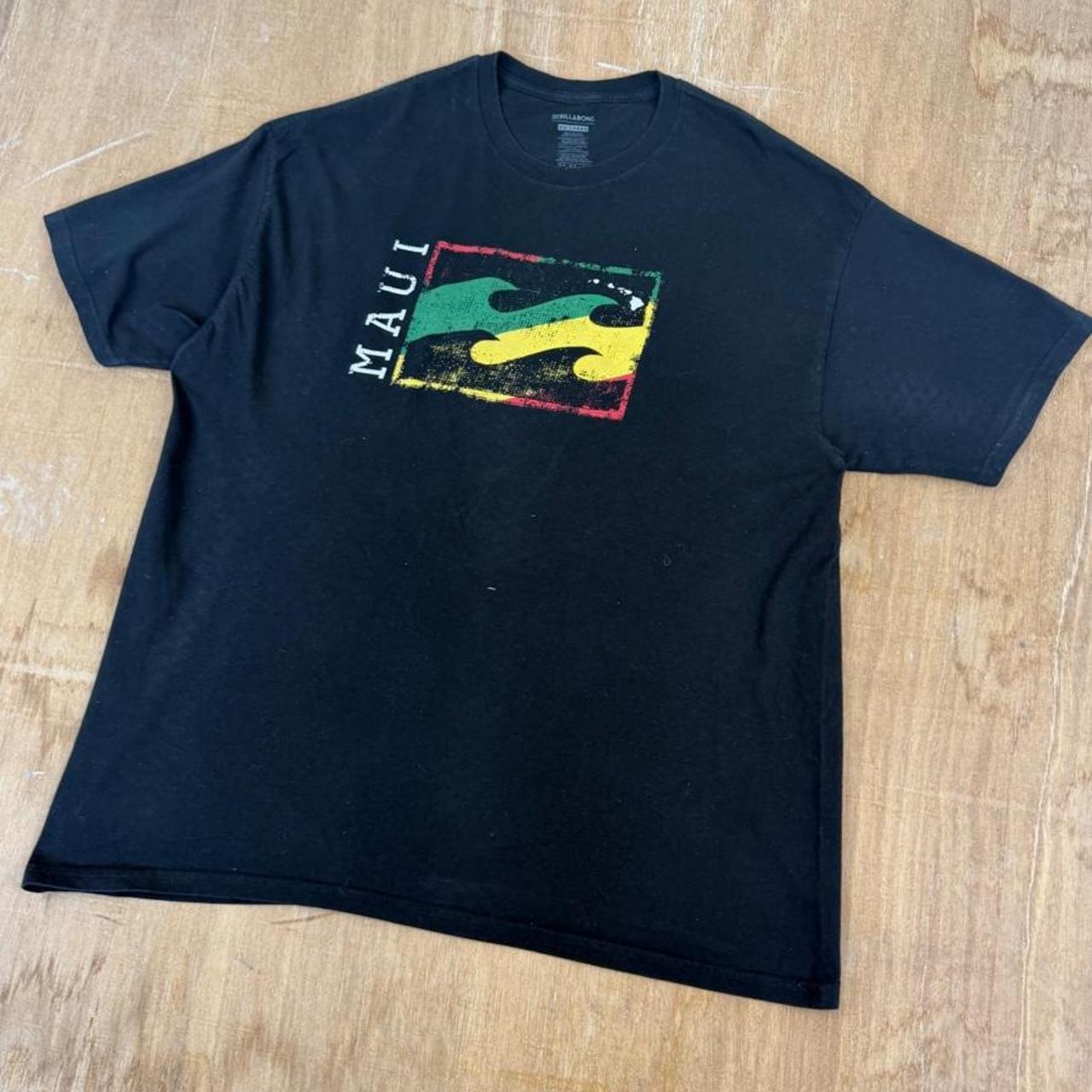 Billabong black Rasta Surfwear Y2K T-Shirt